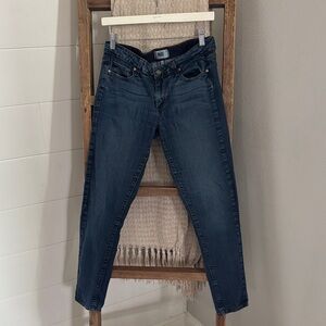 Paige Women's Dark Blue Straight Leg Jeans